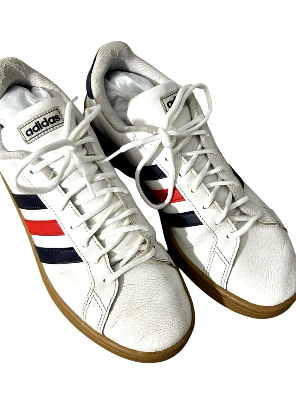 ADIDAS Mens (10.5) Grand Court Active Red /White / Blue - EE7888